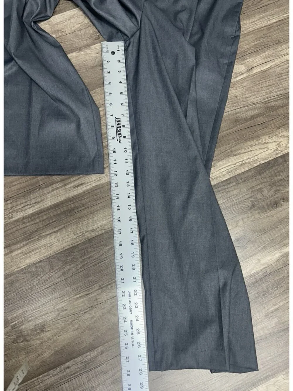 Scotch & Soda Women's Rose Trouser Pants High Rise Wide Leg Grey W29 L28 READ
